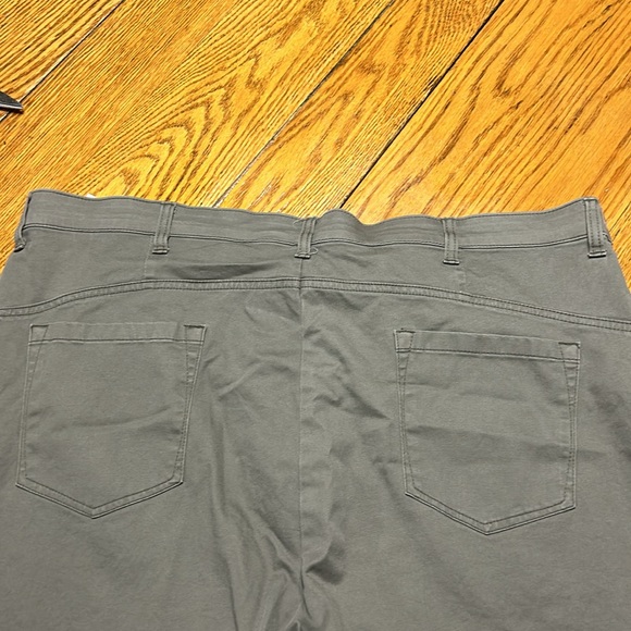 Wrangler brand light gray flat front pants. Size 42x29.  Excellent condition. - Picture 6 of 6
